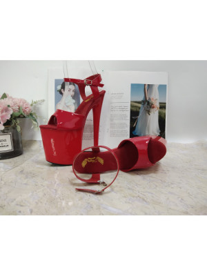 Червоні стріпи босоніжки HEAVEN E-056R