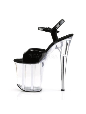 Босоножки-тройки FLAM809/B/C Прозрачные