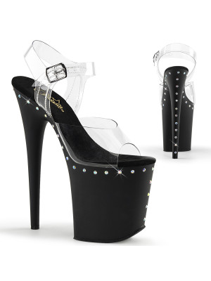 Стрипы FLAM808ABLS/C/B Черные со стразами.