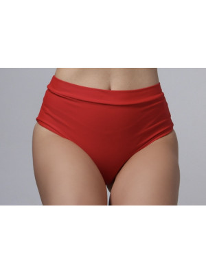 Шорты со сборкой Красные