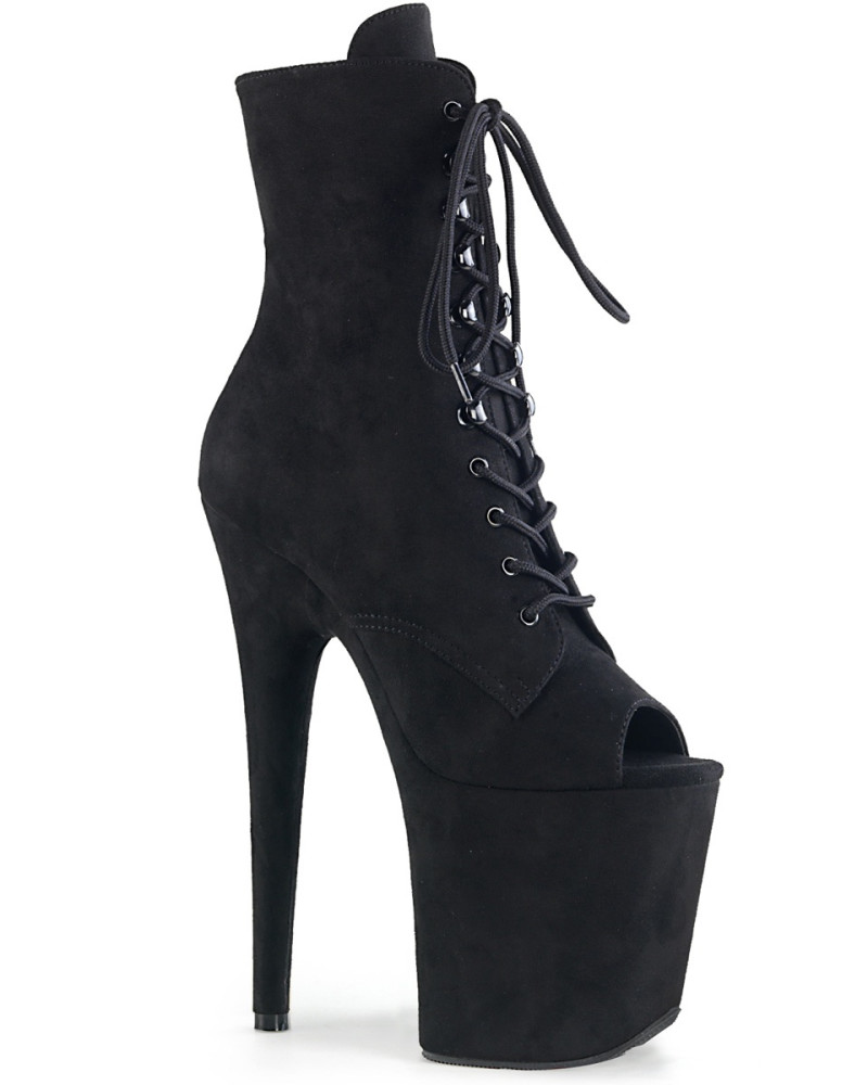 Ботинки-тройки FLAM1021FS/BPFS/M Чёрные открытым носком