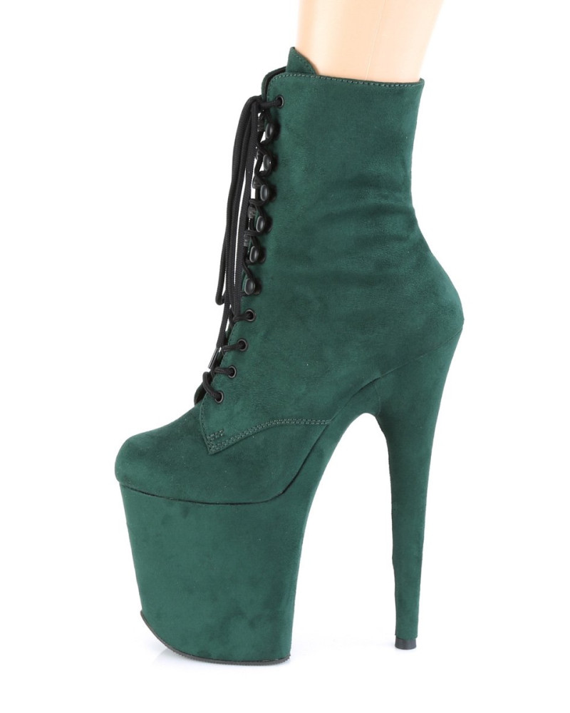 Ботинки-тройки FLAM1020FS/BYFS/M Зелёные с закрытым носком