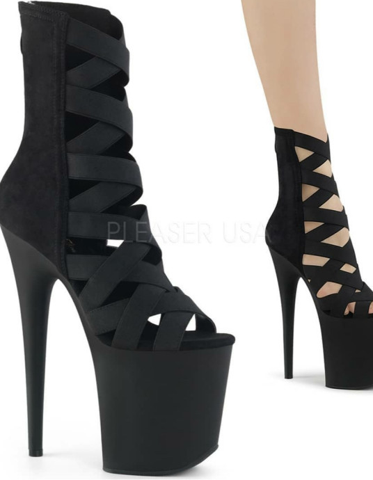 Ботинки-тройки FLAM800-24/BELS-MF/M на резинках Чёрные