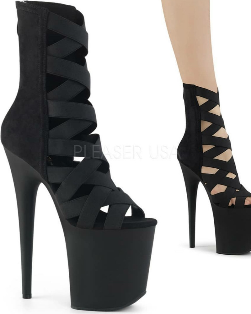 Ботинки-тройки FLAM800-24/BELS-MF/M на резинках Чёрные