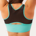 Топ с сеткой для тренировок Мятный