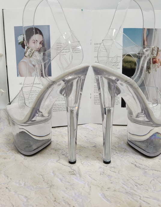 ПРОЗРАЧНЫЕ БОСОНОЖКИ HEAVEN G-008