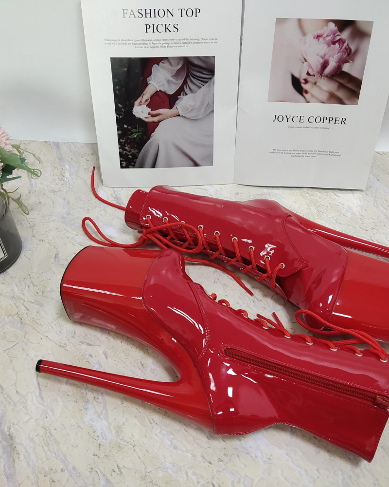 Червоні  чоботи HEAVEN C-011RL