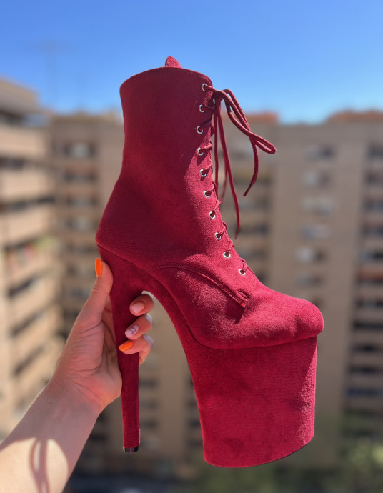 Бордовые ботинки HEAVEN C-197DR