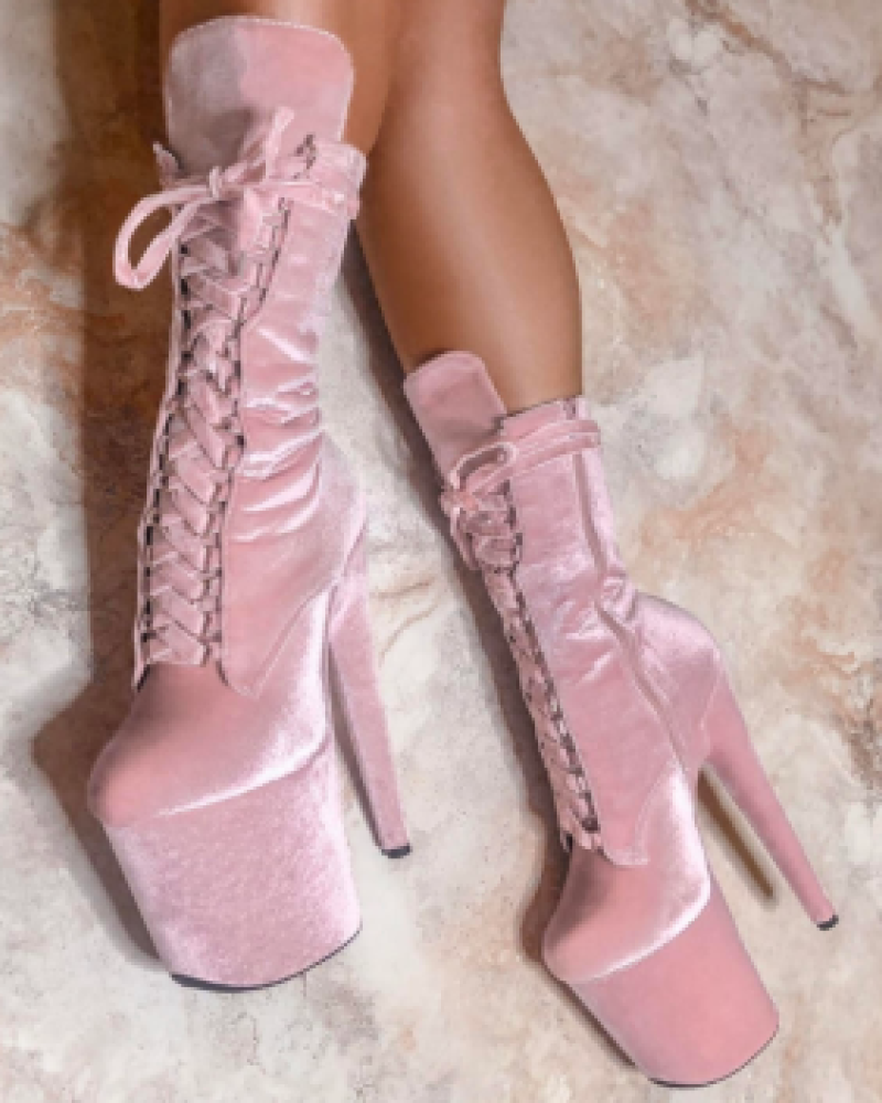 Ботинки HEAVEN C-231P Розовые