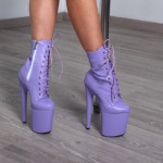 Фиолетовые ботинки Heaven C-011LM