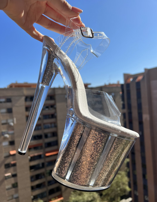 БОСОНОЖКИ С блестками HEAVEN E-017