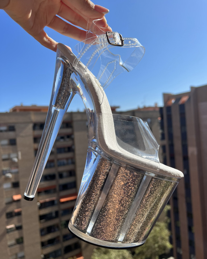 БОСОНОЖКИ С блестками HEAVEN E-017