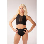 Костюм для пол денса с вставками Черний